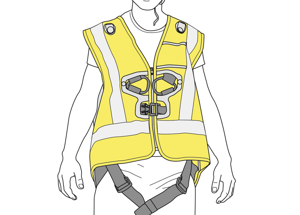 Petzl HI-VIZ vest for NEWTON®harnesses