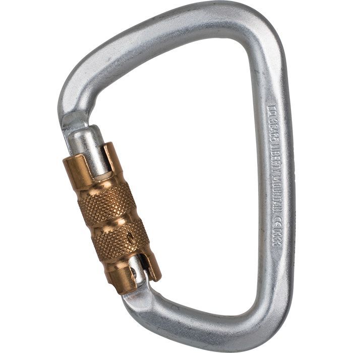 Cypher Large Steel D Triple Action Carabiner