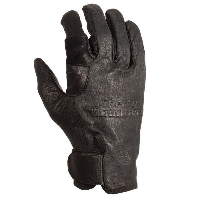 LIBERTY MOUNTAIN PRO RAPPEL GLOVE GOAT SKIN - BLACK