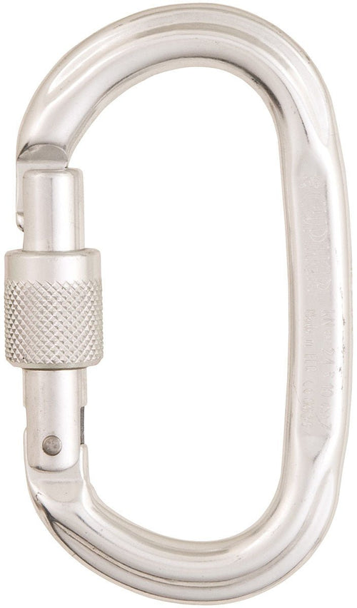 Ct Oval PO Lished Screw Gate - RopesGear.com