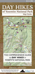Day Hikes Yosemite Map Guide - RopesGear.com