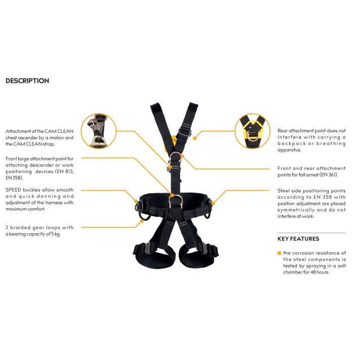 Singing Rock Technic Full Body Harness with Speed Buckle