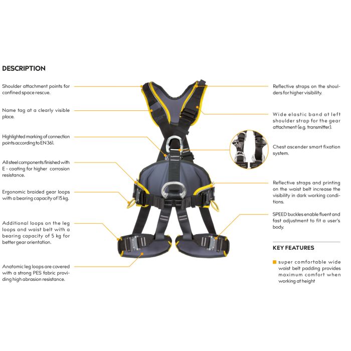 SINGING ROCK PROFI WORKER 3D SPEED HARNESS