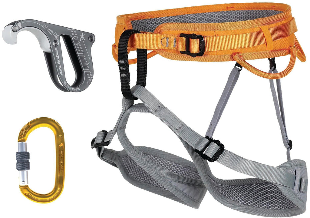 Singing Rock Ray Package with Rama Belay and Locking Carabiner - RopesGear.com