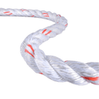 Teufelberger 1" White/Orange MULTILINE II Rigging Rope - RopesGear.com